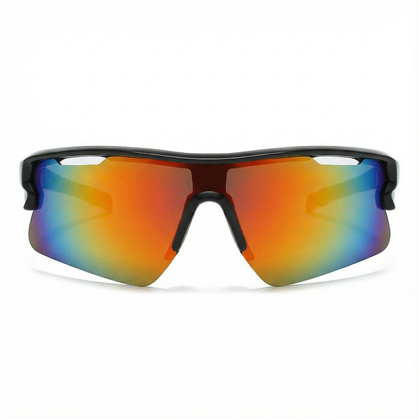 Sports Sunglasses UV400 - Windproof Cycling Glasses for Men &amp; Women - Red