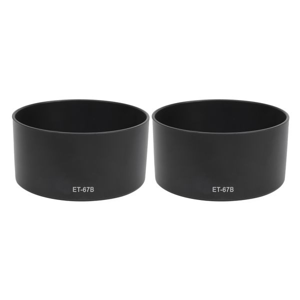2-Piece ET67B Lens Hood Compatible with Canon 60mm f/2.8