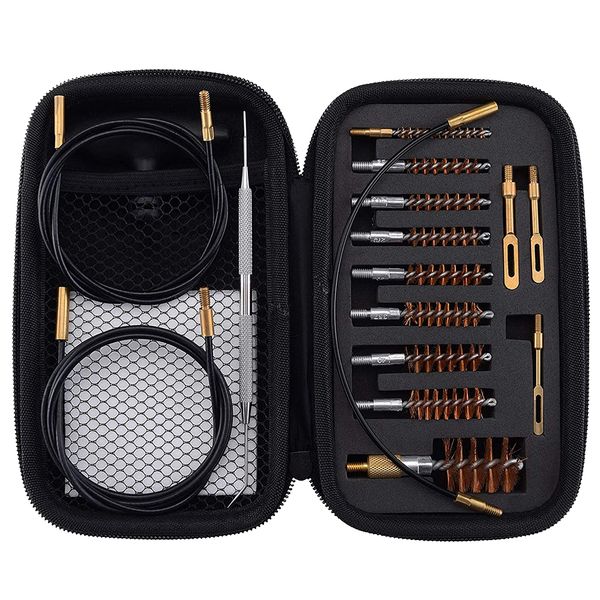 Universal 18 Pieces/Set Cleaning Tools Kit with Zippered EVA Carrying Case