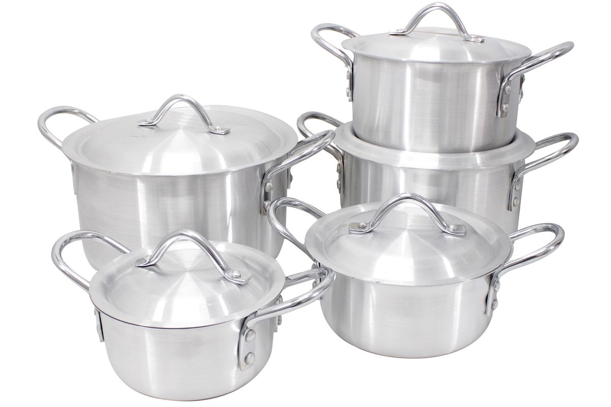 Aluminum 10 Piece Pot & Lid Cookware Set Shop Today. Get it Tomorrow