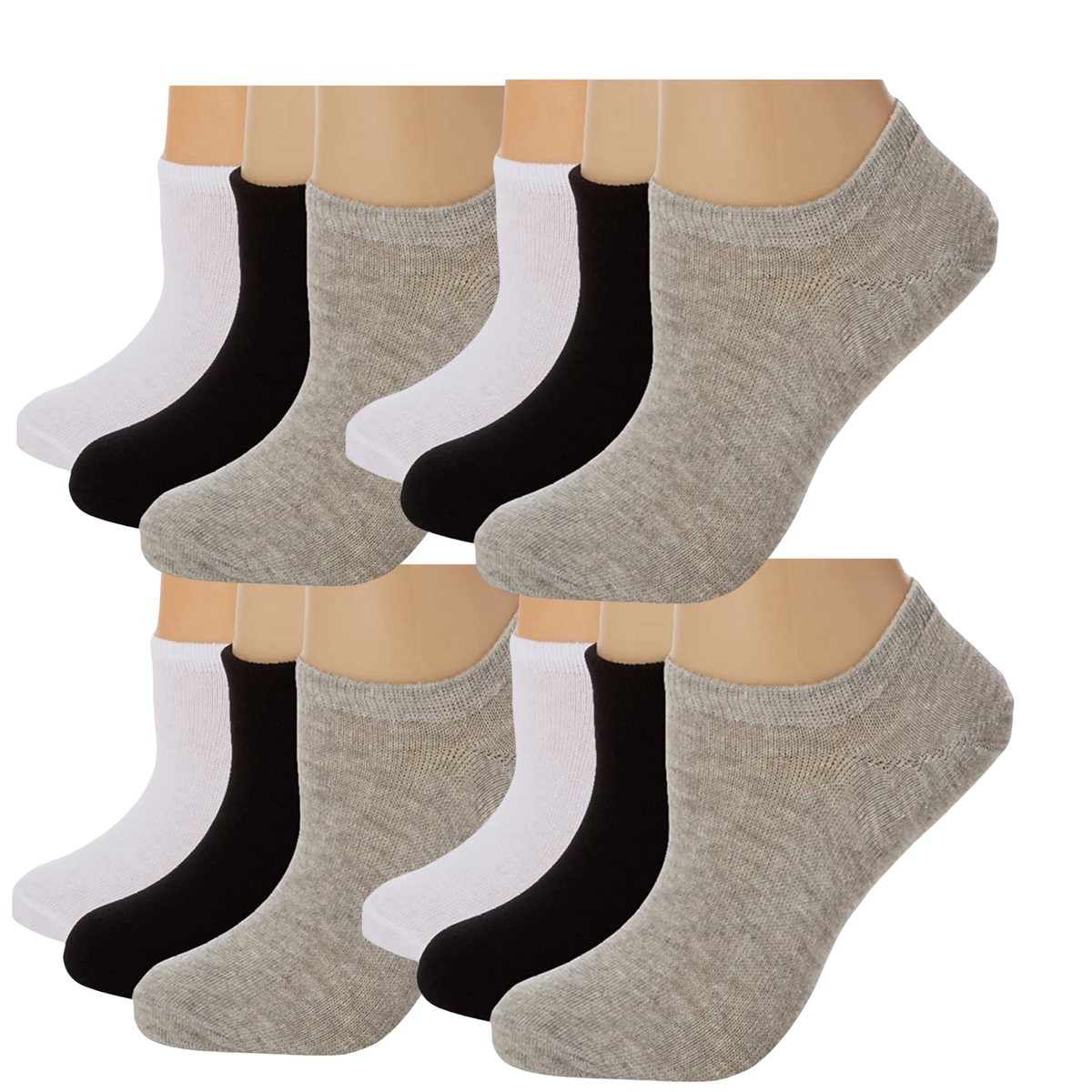 Unisex Secret Socks 12 Pack - 4 Colours - Parisetc | Shop Today. Get it ...