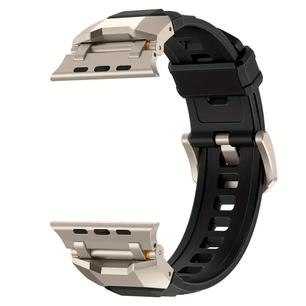Cool Rugged Silicone Strap Compatible with Apple Watches (42/44/45/49mm)