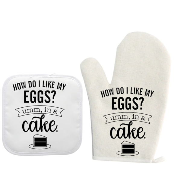 Eggs Oven Glove and Pot Holder