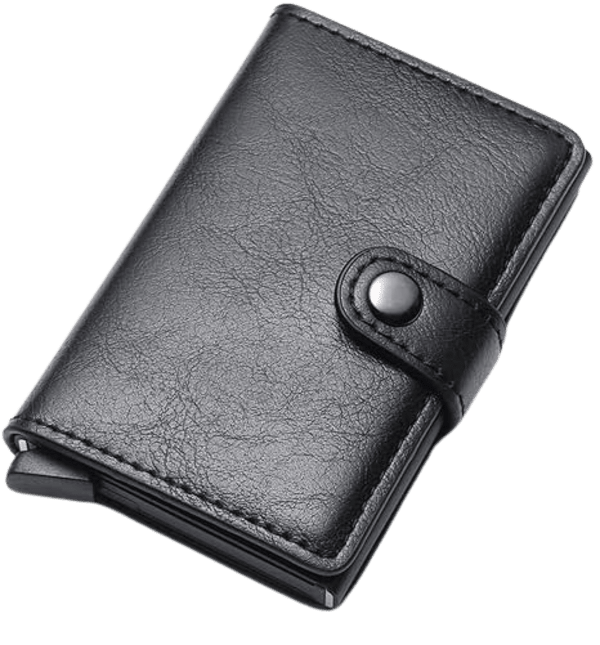 PU Leather Credit Card Holder RFID Blocking Pop Up Wallet for Men
