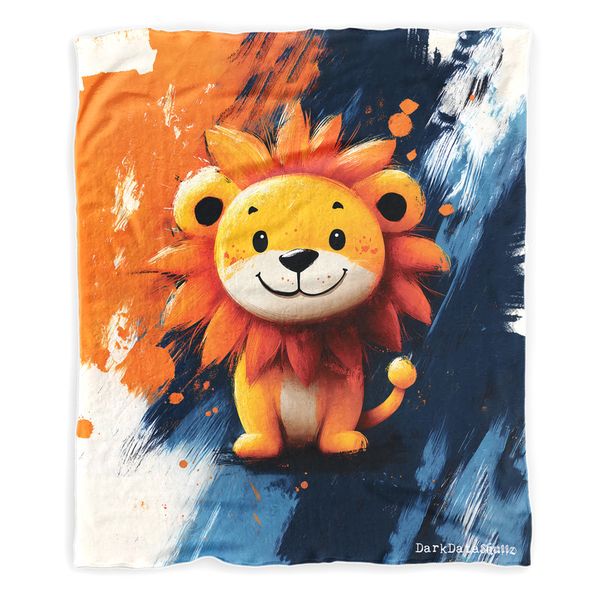 Sunny Lion Minky Blanket by Wikus Schalkwyk