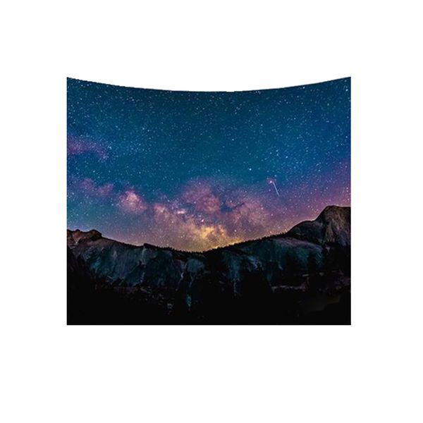 Sky Starry Mountain Wall Hanging Tapestry for Home D cor