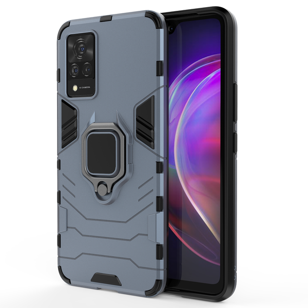 Shockproof Tiger Kickstand Magnetic Ring Case For Vivo V21 VivoV21 5G