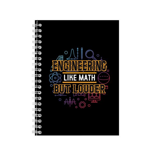 Engineering Like Math Notebook Engineer Gift Idea A4 Notepad 139