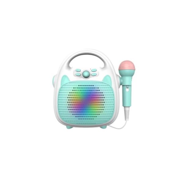 Bluetooth Kids Karaoke Machine Speaker with Microphone - Blue