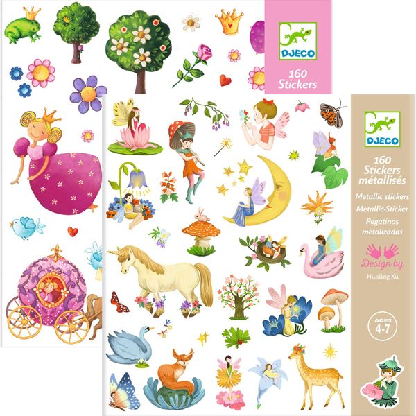 Djeco Sticker Combo - Princess and Fantasy