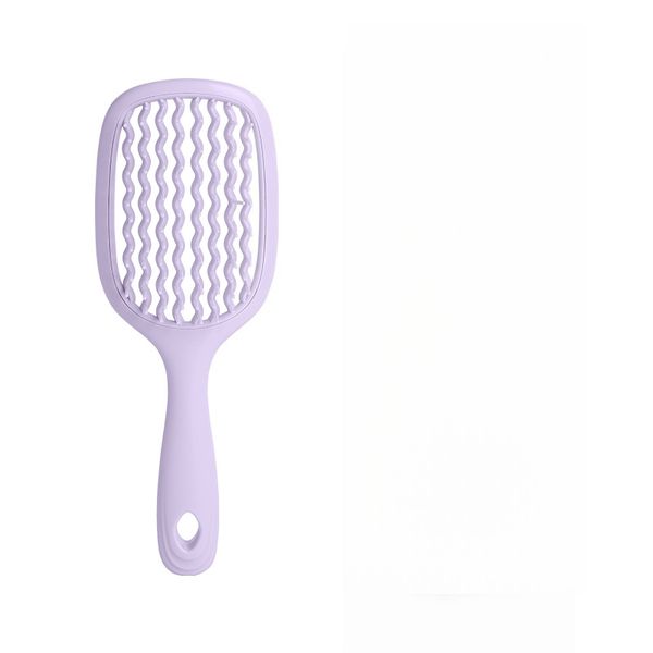 Square Hollow Male And Female Hair Brush With Wide Teeth Comb