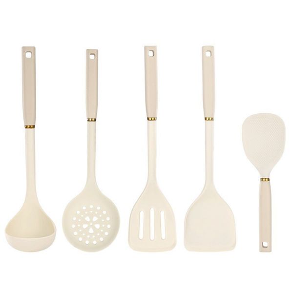 Silicone Handle Kitchen Utensils Silicone Kitchen Utensils 5-Piece Set Sili