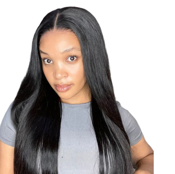 28" Wear &amp; Go Glueless Brazilian Human Hair - 5x5 Lace Front Wig