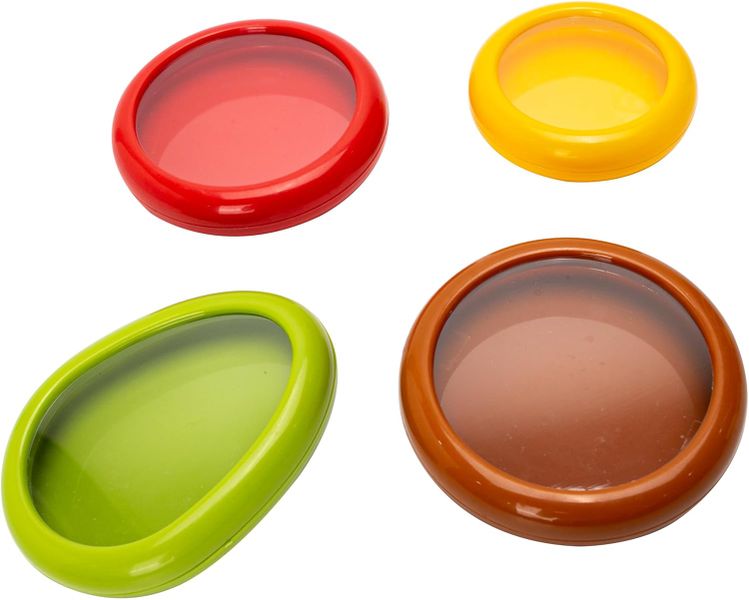 4 Piece - Silicone Fruit and Vegetable Antioxidant Reusable Crisper Boxes