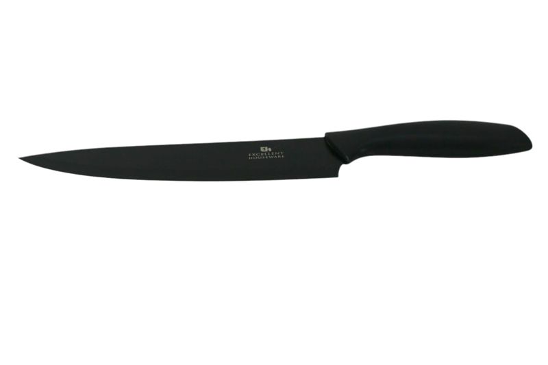 Excellent Housewares Staimless Steel Black Chef's Knife 32cm