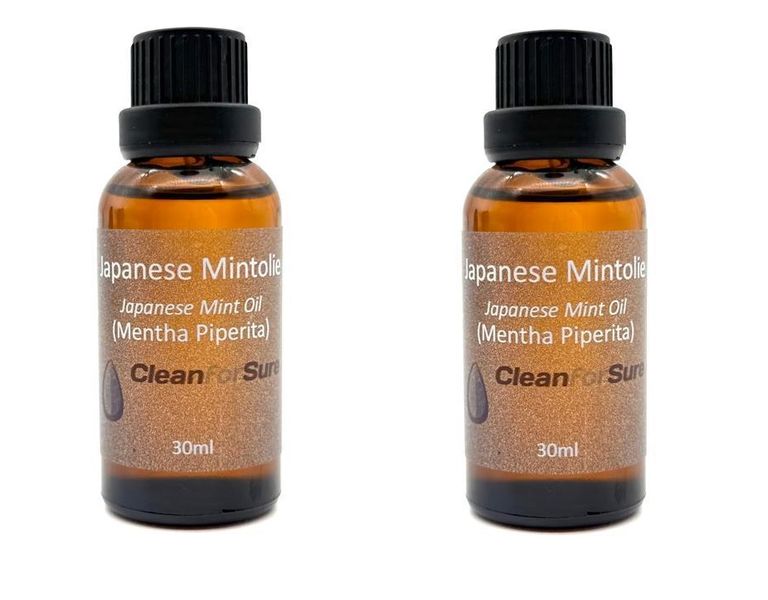 Clean For Sure - 100% Pure Japanese Mint oil -30ml -2pack