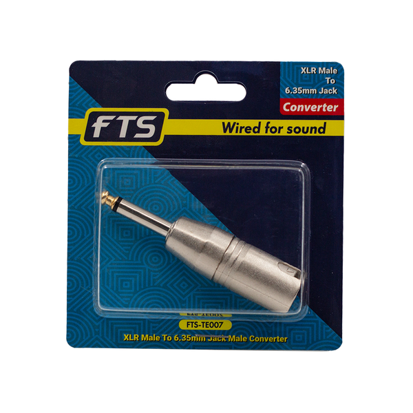 FTS XLR Male To 6.3 Jack Male Connector [TE007]