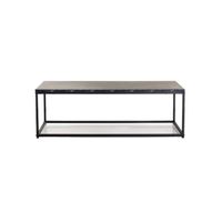 Black Wood (Marble Laminated) Rectangular Coffee Table 120cm x 60cm