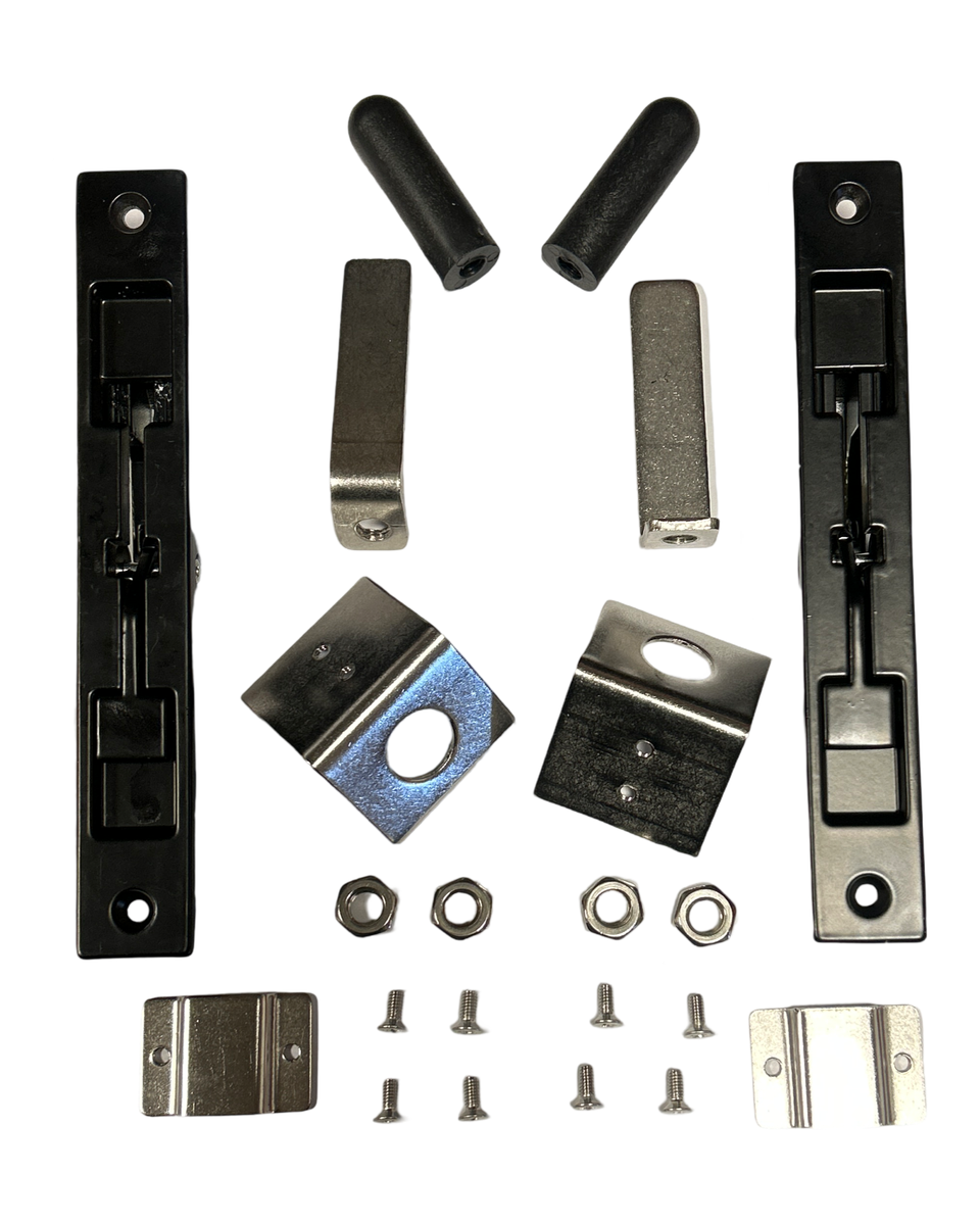 Black Flush Bolt Double Action Kit for Aluminium Doors Combo 2