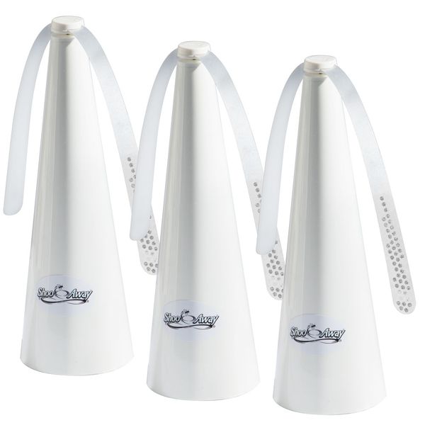 Fly Repellent Fan - Vlieg Fly Repellent - ShooAway - White (Pack of 3)