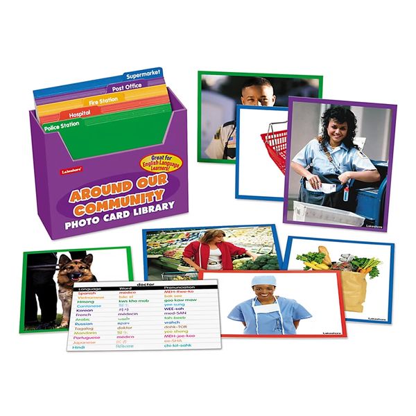 Around Our Community Vocabulary Development Photo Card Library