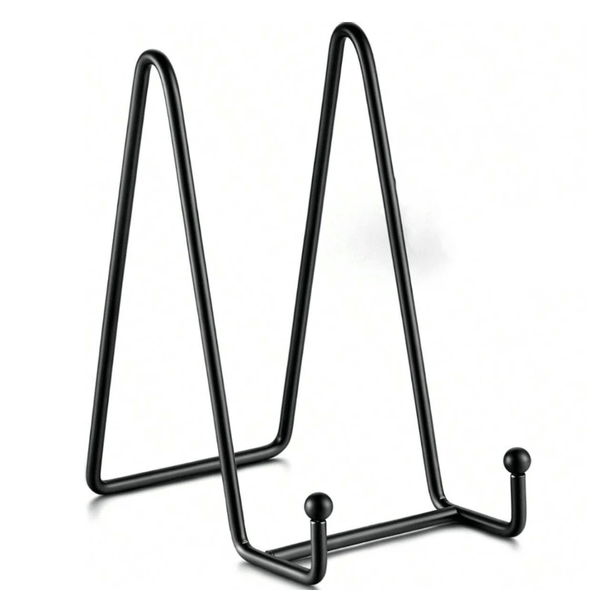 N-shaped display stand for books, decorative plates, photos, art &amp; tablets