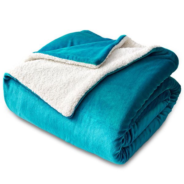 Soft Sherpa Fleece Blanket Throw - 127x152cm