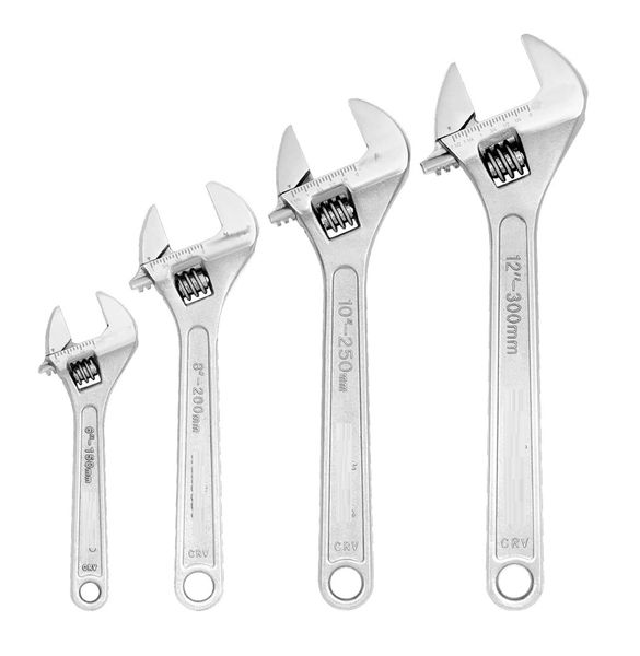 Adjustable Wrench Set, CR-V Steel, Crescent Wrenches Set SDY 97438 Set of 4