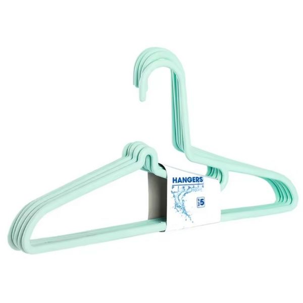 5 Piece Plastic Luxury Garment Shirt Clothing Hangers
