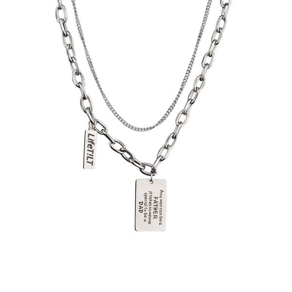 Tide Double Layer Necklace (RN-10082-TDL)
