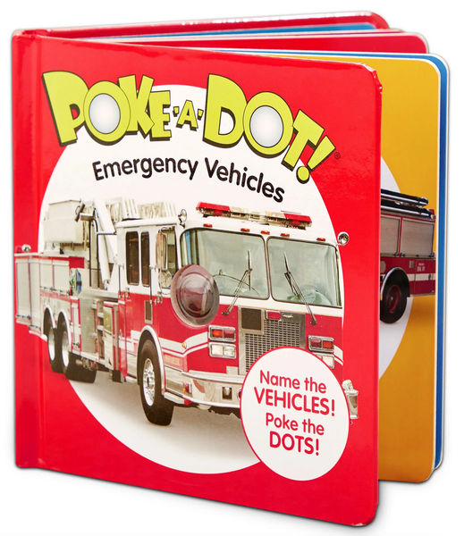 Melissa &amp; Doug Poke-A-Dot Interactive Book - Emergency Vehicles