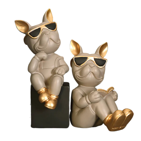 Bulldog Book Holder - Grey