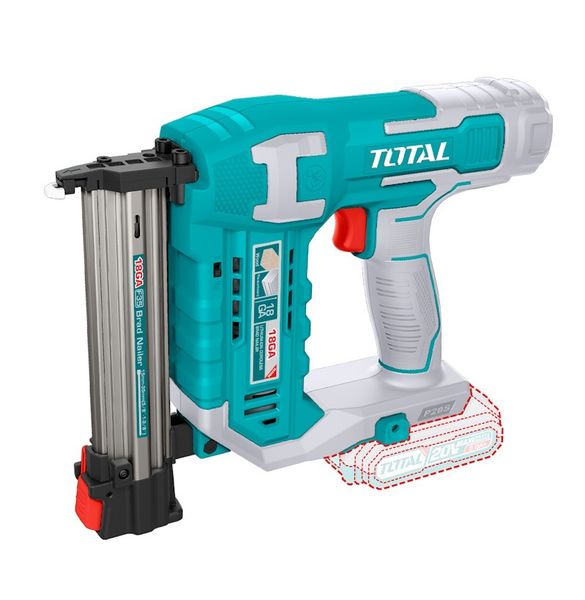 Total Tools 20V Lithium-Ion Cordless Brad Nailer with Battery and Charger