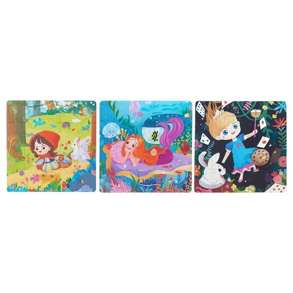 Advanced Educational Magnetic Puzzle - Pink - 3 Piece