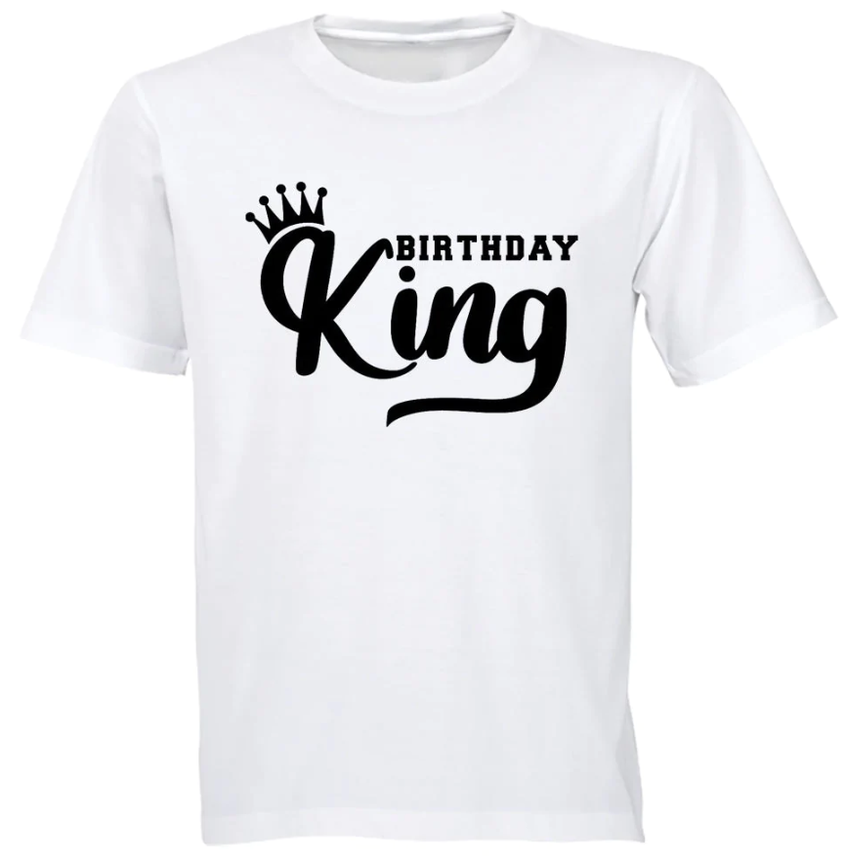 Birthday King Husband Brother Boyfriend Uncle Friend Gift TShirt-White ...