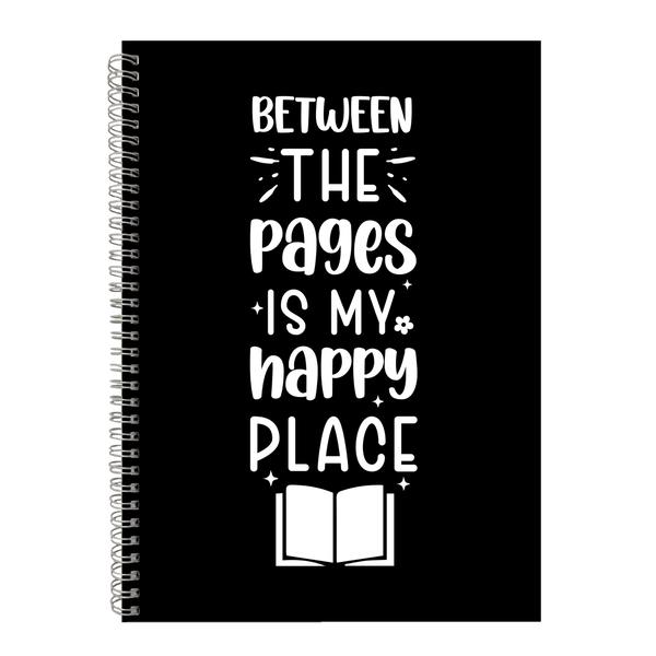 Happy Place Writing Book Notepad Gift Idea 4 Book Readers A4 Notebook 402