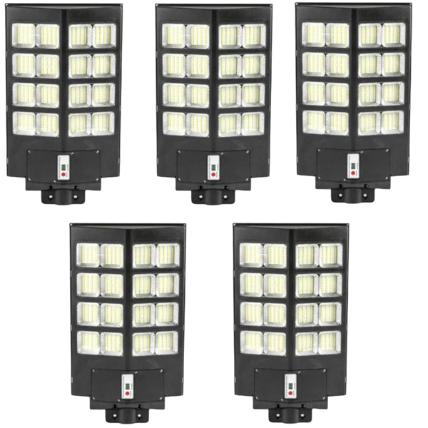 800W LED Solar Street Light - 5 Pack