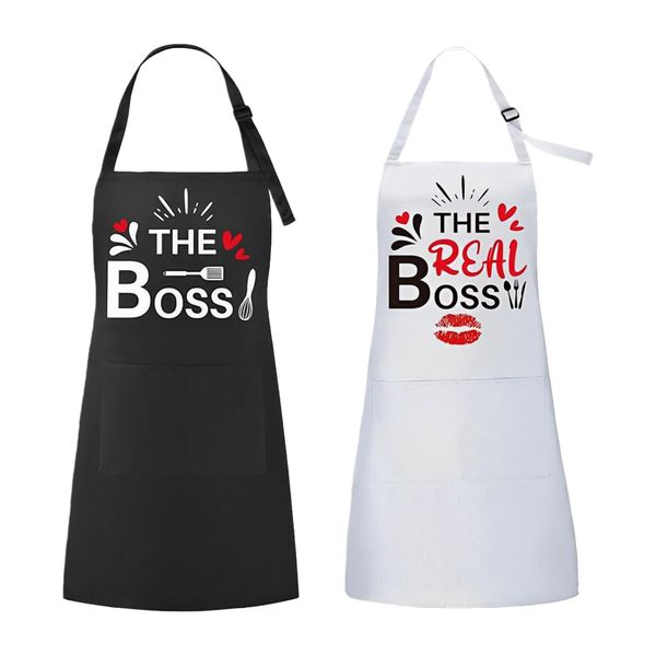 Creative Funny Chef Apron 2 Pockets Men Women For Grilling Cooking Bbq