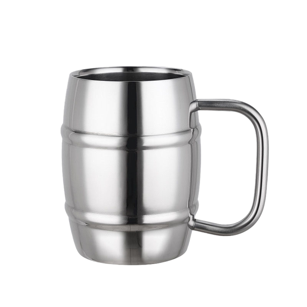 450ML Stainless Steel Double-Layer Beer Mug Portable Coffee Cup