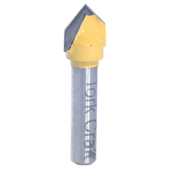 Router Bit V Groove 90 Degree 3/8Amp Quot - 5 Pack