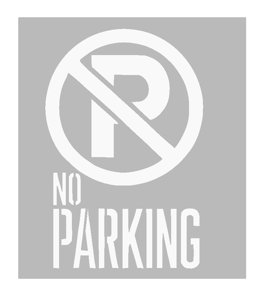 No Parking Reusable Stencil, 40 x 30 cm