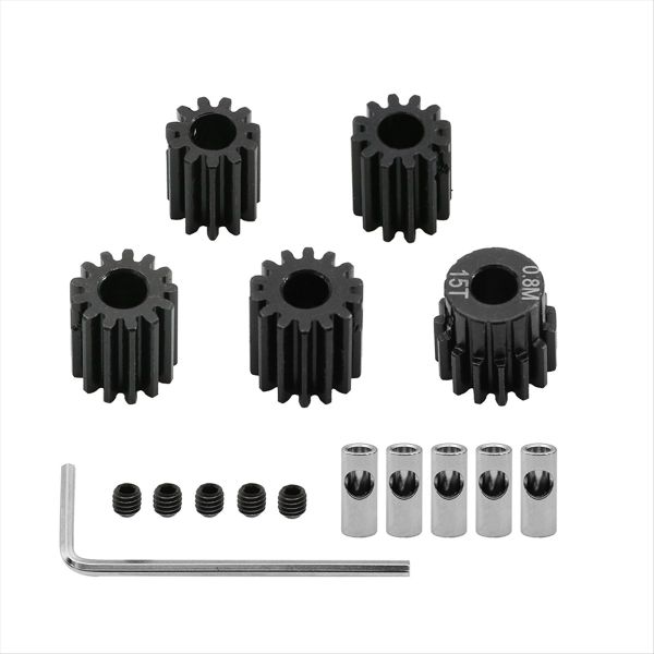 0.8M Motor Gear Set for 1/10 Rc Rigs Crawler 11T+12T+13T+14T+15T