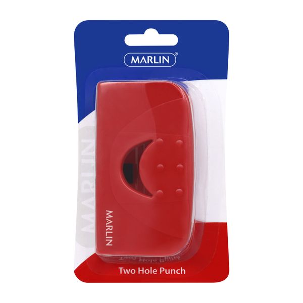 2 Hole School Punch - Red (Pack Of 12 image