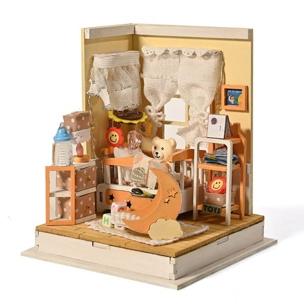 Know Me Nursery Room Palm-Sized DIY Miniature House Kit