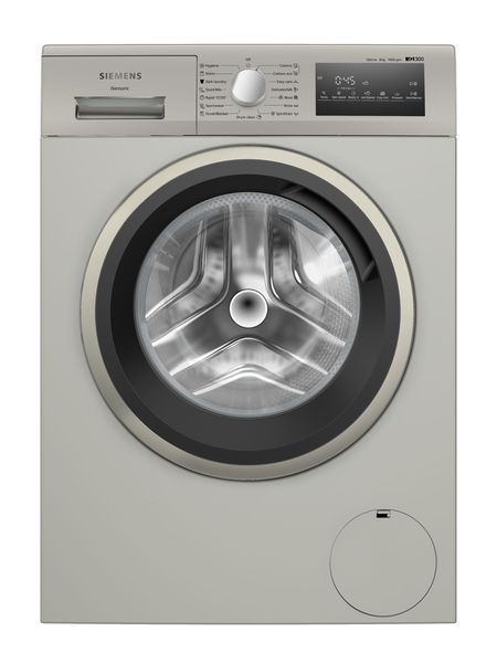 Siemens - 8kg Frontloader Washing Machine - iQ300 - Silver inox
