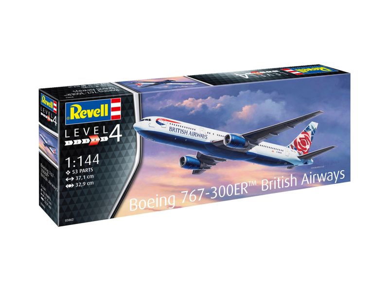 Revell 1/144 Boeing 767-300ER "British Airways" Plane Plastic Model Kit