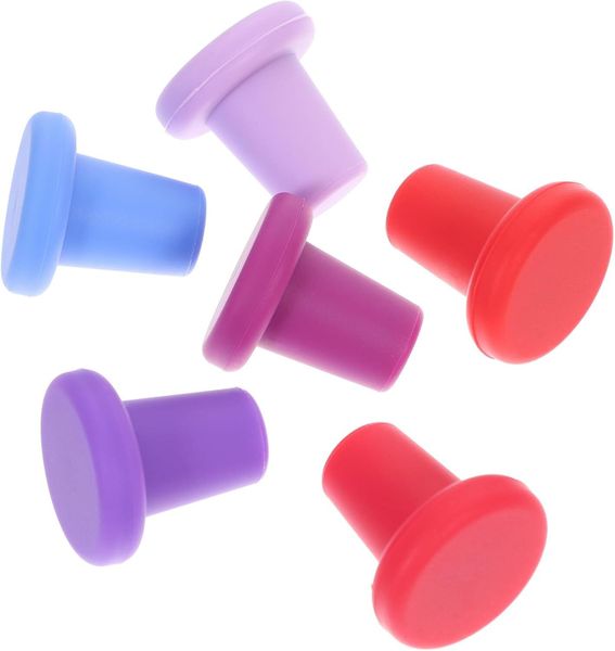 Food Grade Silicone Wine Stoppers Multi-color Sealing Caps