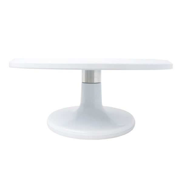 PME Professional Metal Turntable White Cake Stand for Decorating 30.5 x 13