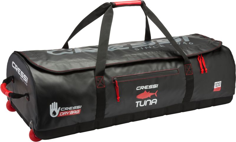 Cressi Tuna Bag 120 L - Large Waterproof Duffel Bag, Wheeled Version Option
