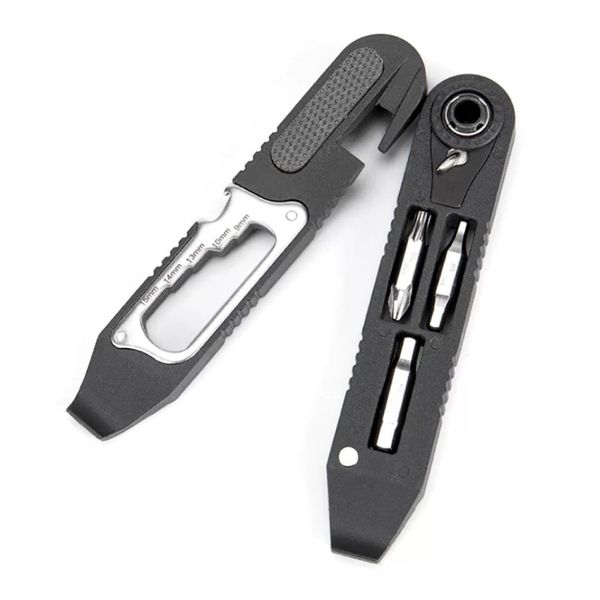 Portable Bike Tire Repair Tool Set with Tire Levers &amp; Ratchet Wrench
